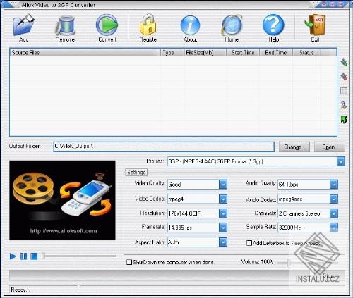 Allok Video to 3GP Converter