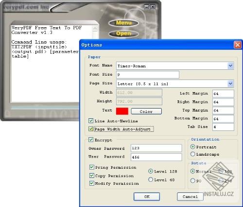 Free Text To PDF Converter