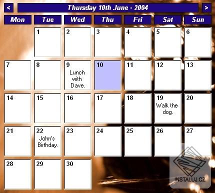 Desktop Calendar