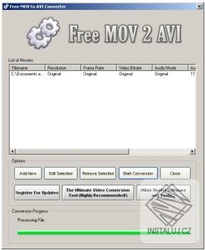 Free MOV 2 AVI