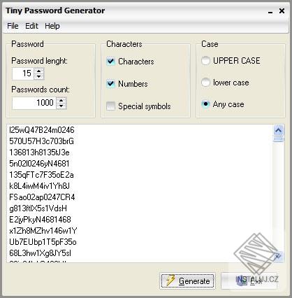 Tiny Password Generator