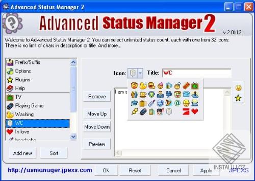 ICQ Advanced Status Manager