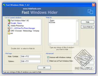Fast Windows Hider