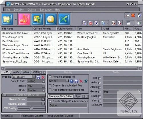 Alt WAV MP3 WMA OGG Converter