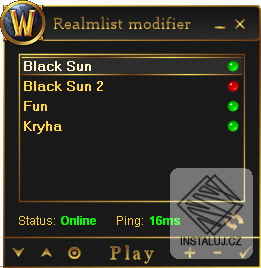 World of Warcraft Realmlist Modifier