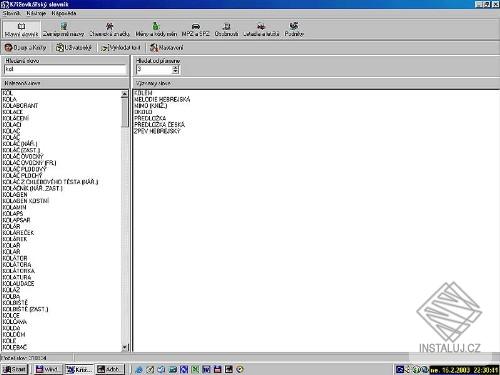 Křížovkářský slovník