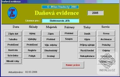 Daňová evidence