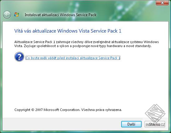 Windows Vista Service Pack SP1 64bit