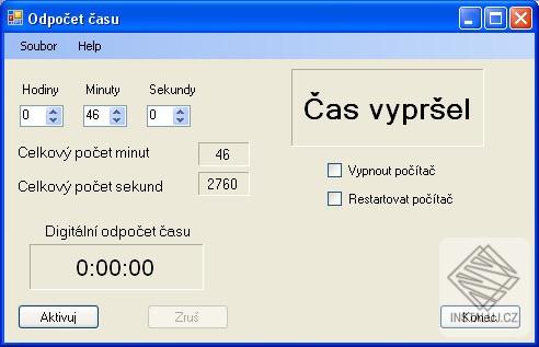 Program na odpočet času