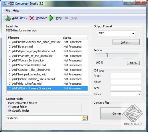 MIDI Converter Studio