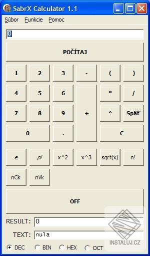 SabrX Calculator