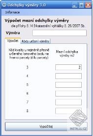 Odchylky výměr
