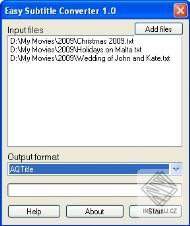 Easy Subtitle Converter