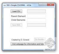 DGs CSV2XML – obrázek 1 z 1