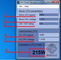 CPU Power Calculator – obrázek 1 z 1