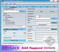 KRyLack RAR Password Recovery – obrázek 2 z 2