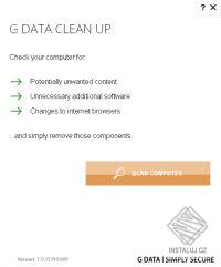 G DATA Clean up