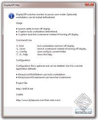 Display Power Off Utility