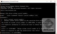 Volume Serial Number Editor Command Line