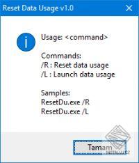 Reset Data Usage