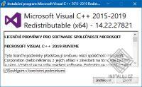 Součásti Visual C++ pro Visual Studio 2015, 2017, 2019