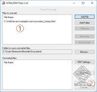 HTML2PDF Pilot